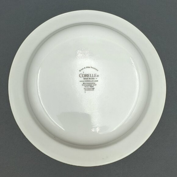 Corelle White Rim Soup Bowls Corning Shallow Soup Cereal Individual Pasta Bowls - Picture 5 of 6